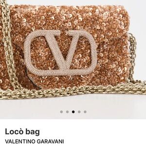 Valentino Garavani Locò Bag in Sparkling Gold